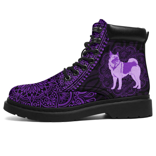 Norwegian Elkhound Mandala Boots