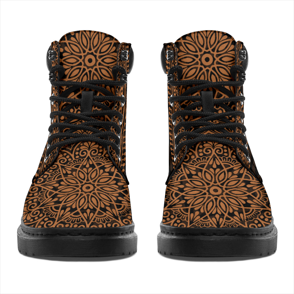 Golden Retriever Mandala Boots